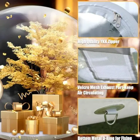 awesmflate 10FT Inflatable Snow Globe Bubble Tent Clear
