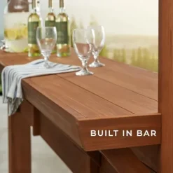 Backyard Discovery Ashland Cedar Wood Pergola Kit Medium Brown