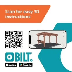 Backyard Discovery Ashland Cedar Wood Pergola Kit Medium Brown