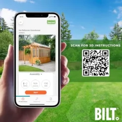 Backyard Discovery Bellerose 9′ x 6′ Cedar Wood Greenhouse Kit Light Brown