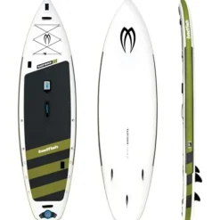 Badfish Badfisher Inflatable Stand Up Paddle Board White/Green