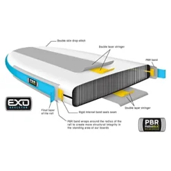 Badfish Flyweight Inflatable Stand Up Paddle Board White/Blue/Multi