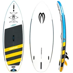 Badfish River Shred Inflatable Stand Up Paddle Board White/Yellow
