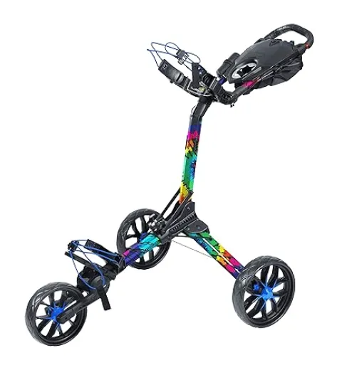 Bag Boy Nitron 3 Wheel Golf Push Cart Tie Dye