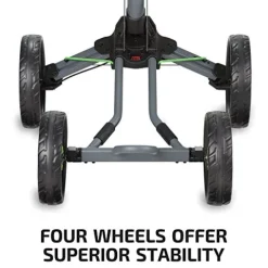 Bag Boy Quad XL Golf Cart Matte Black/Red