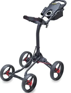 Bag Boy Quad XL Golf Cart Matte Black/Red