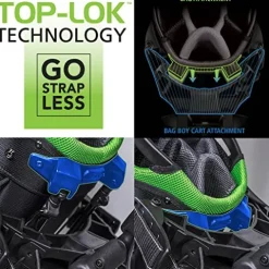 Bag Boy Quad XL Golf Cart Matte Black/Red