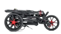 Bag Boy Slimfold 3 Wheel Golf Push Cart Silver/Black