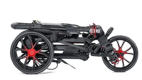 Bag Boy Slimfold 3 Wheel Golf Push Cart Silver/Black