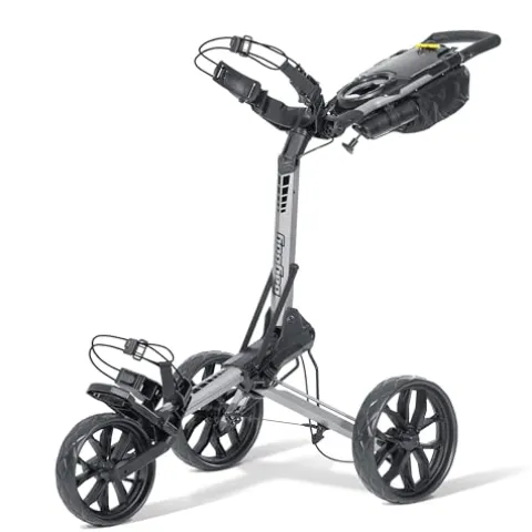 Bag Boy Slimfold 3 Wheel Golf Push Cart Silver/Black