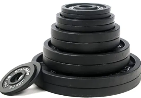 BalanceFrom Cast Iron Plate Weight Plate for Strength Training and Weightlifting Style #2