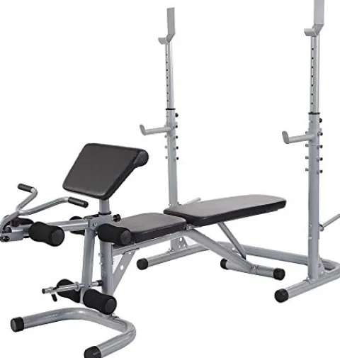 BalanceFrom Home Gym System Workout Station with 380LB of Resistance Gray