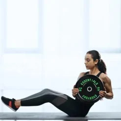 BalanceFrom Olympic Bumper Weight Plate Set Black