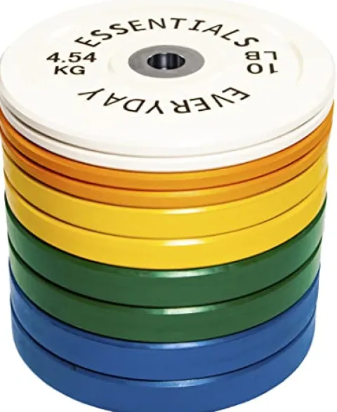 BalanceFrom Olympic Bumper Plate Weight Plate Colored