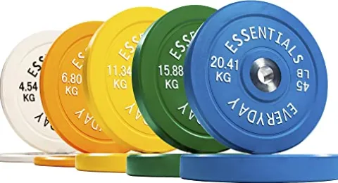BalanceFrom Olympic Bumper Plate Weight Plate Colored