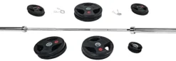 BalanceFrom Olympic Weight Set with 7FT Olympic Barbell Black