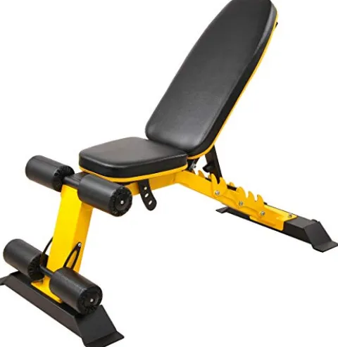 BalanceFrom Weight Bench Yellow/Black