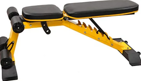 BalanceFrom Weight Bench Yellow/Black