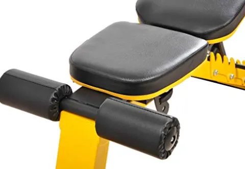 BalanceFrom Weight Bench Yellow/Black