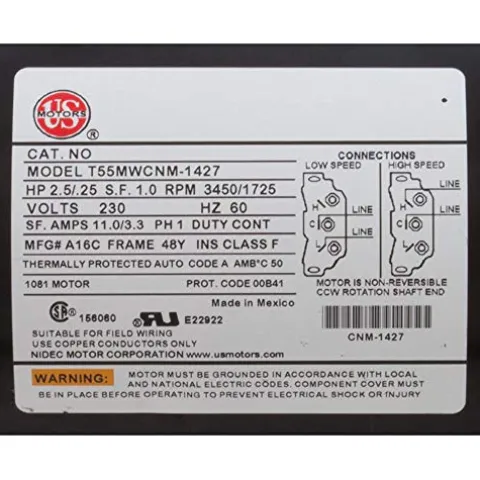 Balboa Water Group 6500-343 2-Spd 2.5HP 230V 60Hz OEM Pump