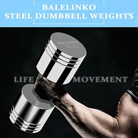 Balelinko Adjustable Chrome Dumbbell 55-85 lbs, Single