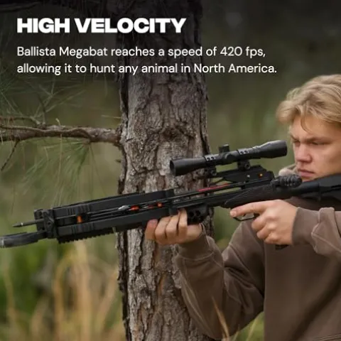 BALLISTA MegaBat Crossbow for Hunting and Fishing Black