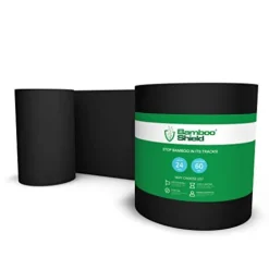 Bamboo Shield Bamboo Root Barrier/Water Barrier 200ft x 24in x 60mil Black