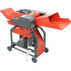 Banfluxion 220V 8-Blade Grass Cutter with Conveyor Belt Red