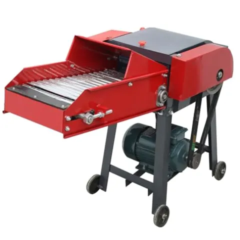 Banfluxion 220V 6-Blade Hay Cutter with Conveyor Belt Red