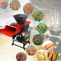 Banfluxion 220V 6-Blade Hay Cutter Pulverizer Red