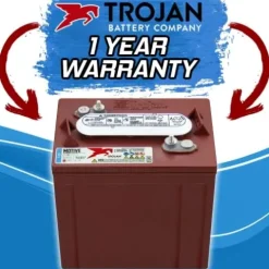 Banshee Trojan T-125 6V Deep Cycle Flooded Battery