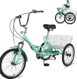 Barbella Adult Folding Tricycles Green