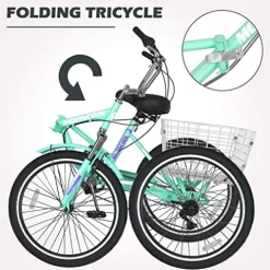 Barbella Adult Folding Tricycles Green