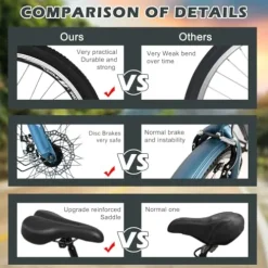 Barbella Adult Mountain Tricycle Navy-Blue