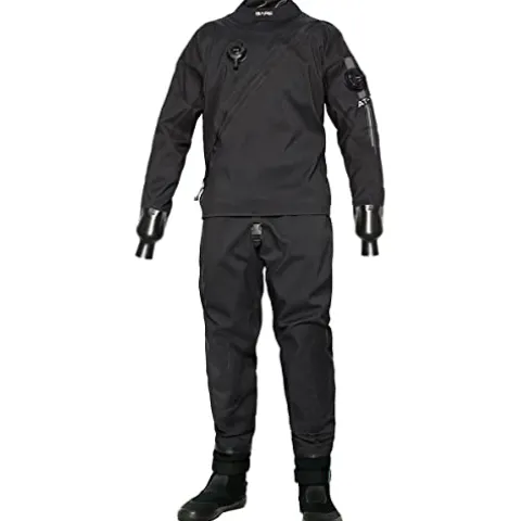 Bare Aqua-Trek 1 Men’s Pro Dry Suit Black Medium Large with Free Base Layer