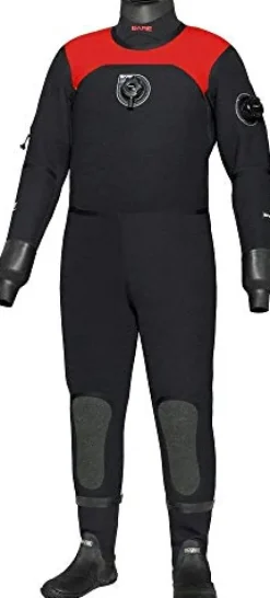 Bare D6 HD Pro Dry Mens Drysuit Red