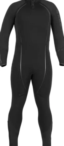 Bare Men’s 7MM Reactive Wetsuit with Graphene Omnired Fabric | Warmest in Bare Lineup | Full Stretch Neoprene | Scuba Diving | Black