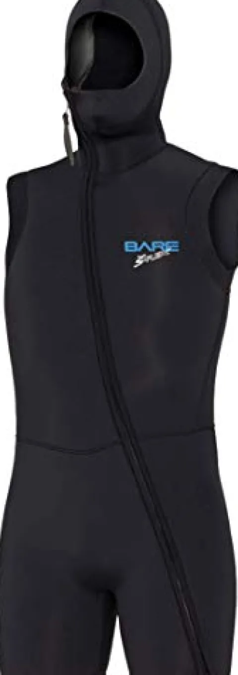 Bare 7mm Step-in Hooded Vest Men Black S