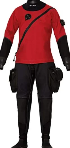Bare Womens Expedition HD2 Tech Drysuit X-Large Red