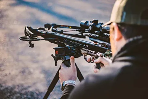 BARNETT HyperTac 420 Crossbow Package with 1.5-5×32 Scope, 3 Arrows, Quiver Mossy Oak Elements Terra