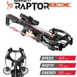 BARNETT Raptor BCX Tactical Crossbow with Illuminated Scope Camo