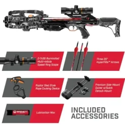BARNETT Raptor BCX Tactical Crossbow with Illuminated Scope Camo