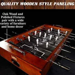 Barrington Billiards 56″ Allendale Collection Foosball Table Dark Wood Brown/Black