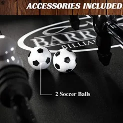 Barrington Billiards 56″ Allendale Collection Foosball Table Dark Wood Brown/Black