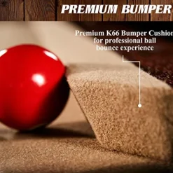 Barrington Billiards 7.5′ Belmont Drop Pocket Table Tan/Dark Wood Grain