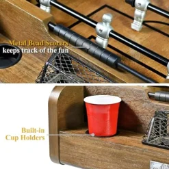 Barrington Billiards 58” Coventry Foosball Table Wood Grain / Black