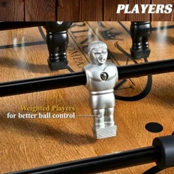 Barrington Billiards 58” Coventry Foosball Table Wood Grain / Black