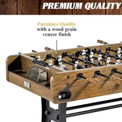 Barrington Billiards 58” Coventry Foosball Table Wood Grain / Black