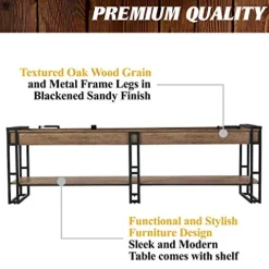 Barrington Billiards 9′ Lexington Shuffleboard Table Scratch-Resistant Wood Grain/Black