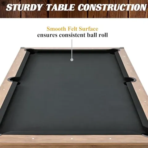 Barrington Billiards 7′ Urban Drop Pocket Table Brown/Grey/Concrete
